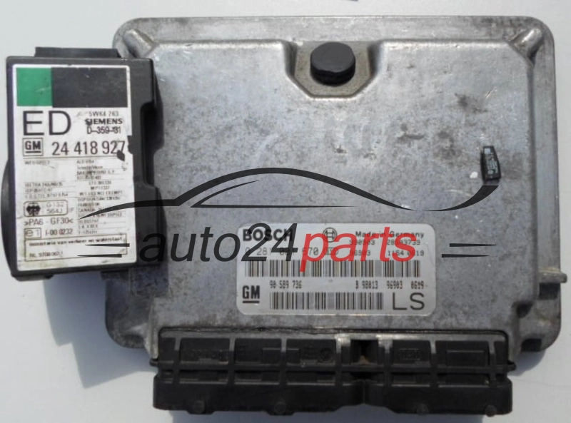 ECU CENTRALITA DE MOTOR  OPEL 1.7 DTL BOSCH 0281001670, GM  90589736LS