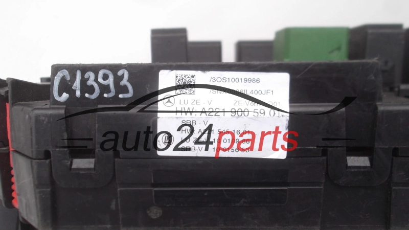 SKRZYNKA BEZPIECZNIKÓW MODUL MERCEDES W216 A221 900 59 01, A2219005901 