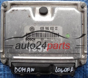 MOTORSTEUERGERÄT ECU STEUERGERÄT VW VOLKSWAGEN POLO 1.0 030906032CE, BOSCH 0 261 207 184, 0261207184, ME7.5.10 3541 