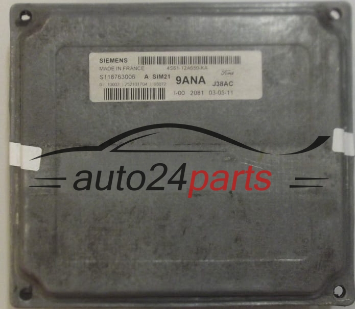 ECU CENTRALITA DE MOTOR  FORD FIESTA 1.3 SIEMENS S118763006 A