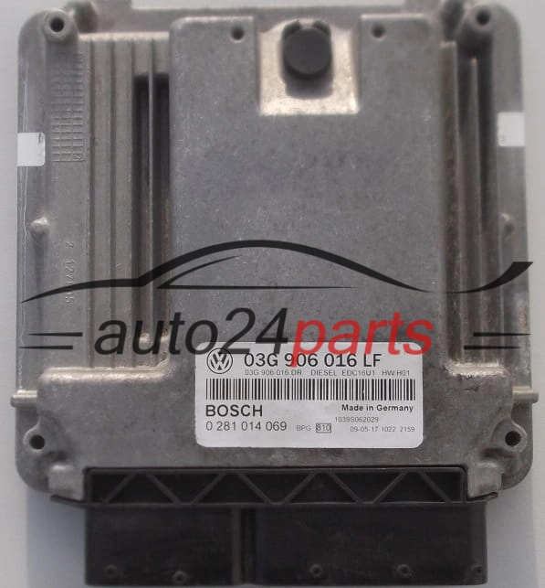 CALCULATEUR MOTEUR VOLKSWAGEN CADDY BOSCH 0 281 014 069, 03G 906 016 LF