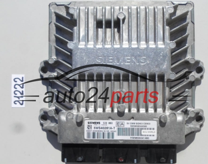  CITROEN PEUGEOT 2.0 HDI SIEMENS 5WS40281A-T, 5WS40281AT, SW 9658344580, HW 9655041480, SID803
