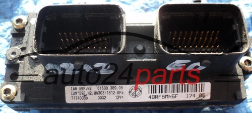 KOMPUTER STEROWNIK SILNIKA FIAT PUNTO II 1.2 IAW 59F.M2 HW303 1812-0F5, 71740039, 61600.389.09, DO32 