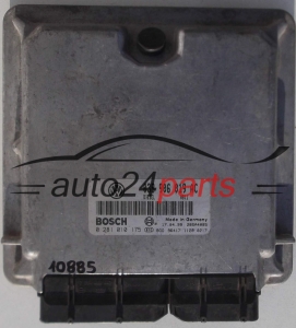 CALCULATEUR MOTEUR  VW VOLKSWAGEN PASSAT 1.9 TDI BOSCH 0 281 010 175, 0281010175, 038 906 019 AC, 038906019AC 