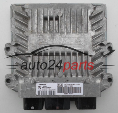 ECU CENTRALITA DE MOTOR  CITROEN PEUGEOT 1.4 HDI SIEMENS VDO 5WS40168H-T,  9661097080, 89661-YV010