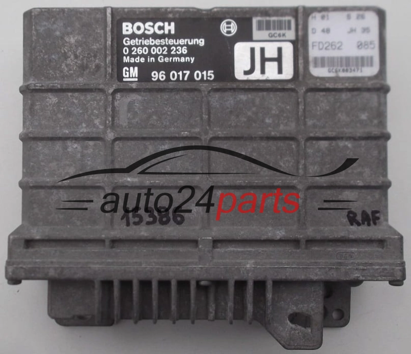 STEROWNIK SKRZYNI AUTOMATYCZNEJ OPEL OMEGA A BOSCH 0 260 002 236, 0260002236, GM 96 017 015 JH, 96017015JH