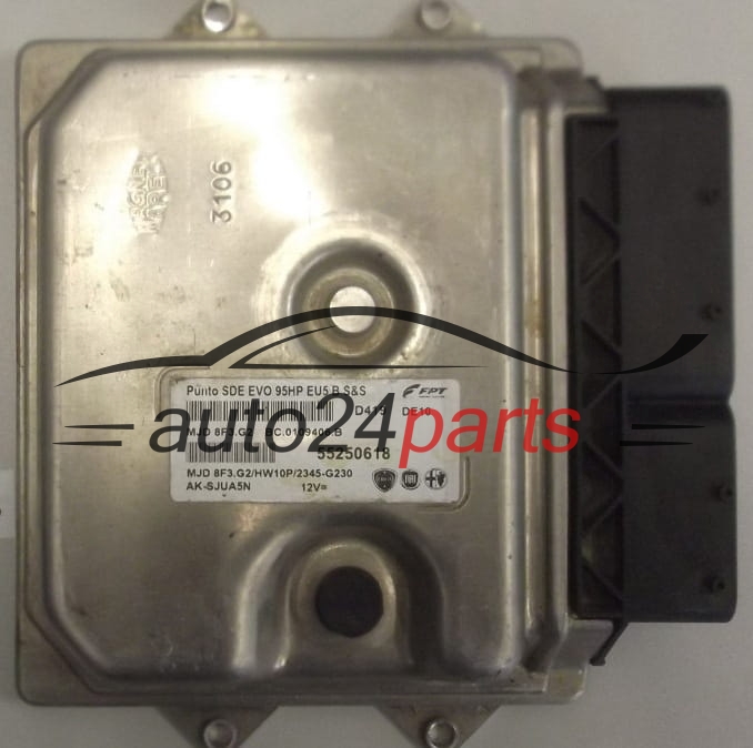 CALCULATEUR MOTEUR FIAT PUNTO 1.3 JTDM MAGNETI MARELLI MJD 8F3.G2,  FPT 55250618