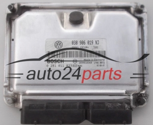 MOTORSTEUERGERÄT ECU STEUERGERÄT  VOLKSWAGEN SEAT IBIZA 1.9 TDI BOSCH 0 281 011 823, 0281011823, 038 906 019 NJ, 038906019NJ, EDC15P+ 