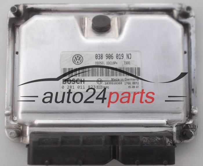 MOTORSTEUERGERÄT ECU STEUERGERÄT  VOLKSWAGEN SEAT IBIZA 1.9 TDI BOSCH 0 281 011 823,  038 906 019 NJ