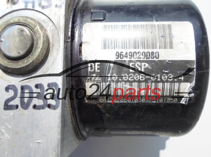 BOMBA HIDRAULICA Y CENTRALITA ABS  CITROEN C3 9649029080, ATE  10020601034
