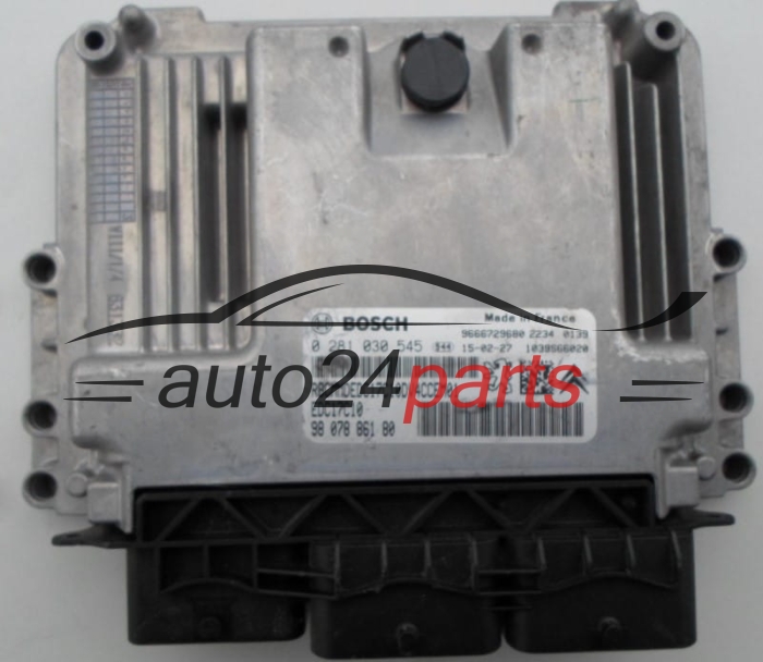 MOTORSTEUERGERÄT ECU STEUERGERAT CITROEN PEUGEOT 1.4 HDI BOSCH 0 281 030 545,  98 078 861 80