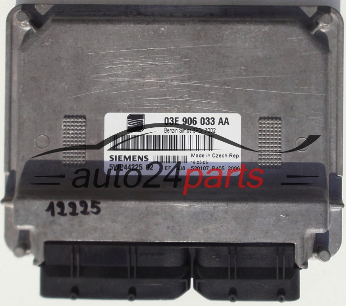 KOMPUTER STEROWNIK SILNIKA SEAT IBIZA 1.2 03E906033AA, SIEMENS 5WP44225 02