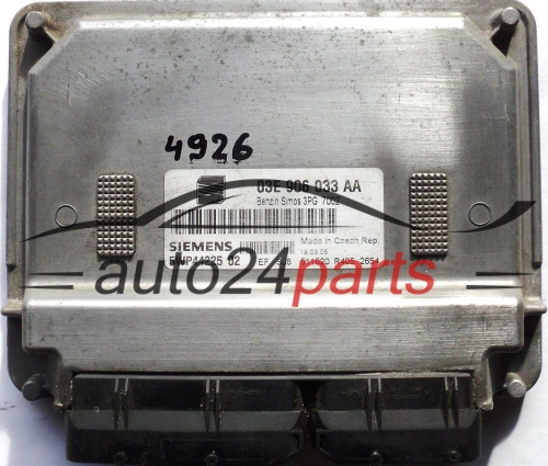 MOTORSTEUERGERÄT ECU STEUERGERAT SEAT IBIZA 1.2 03E906033AA, SIEMENS 5WP44225 02