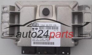MOTORSTEUERGERÄT ECU STEUERGERÄT CITROEN C4 1.4 16V MAGNETI MARELLI IAW 6LP2.05, IAW6LP205, HW 16.631.054, 16631054, 9653979480, SW 16.735.054, 16735054, 9659099180 