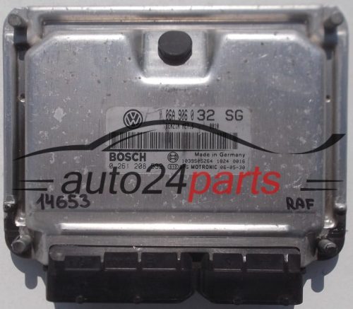 ECU CENTRALITA DE MOTOR  SKODA OCTAVIA BOSCH 0 261 208 532,  06A 906 032 SG