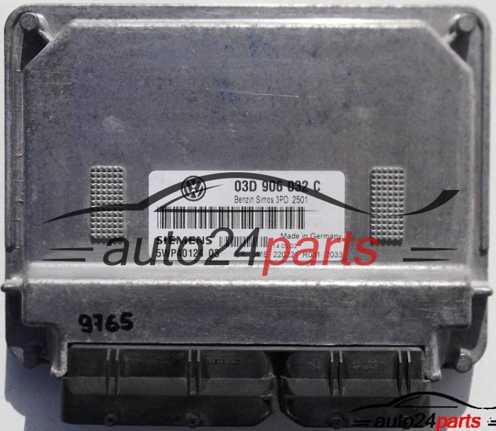 ECU CENTRALITA DE MOTOR VW VOLKSWAGEN POLO 1.2, SIEMENS 5WP40124 03