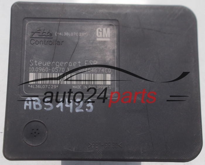 BOMBA HIDRAULICA Y CENTRALITA ABS  ASTRA H ZAFIRA B GM 13 244 860 BJ, 13244860, ATE 10.0206-0264.4, 10020602644, 10.0960-0570.3, 10096005703