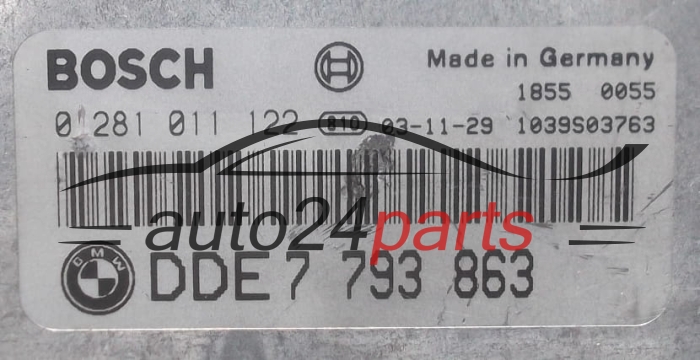 ECU CENTRALITA DE MOTOR BMW E46 320 BOSCH 0 281 011 122