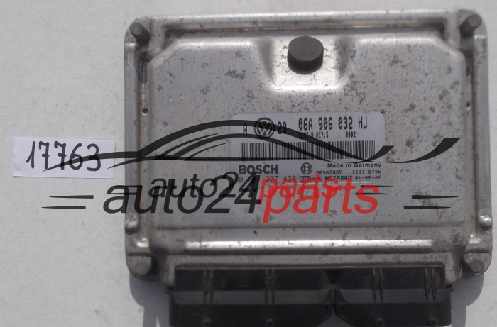 MOTORSTEUERGERÄT ECU STEUERGERÄT AUDI SEAT SKODA VOLKSWAGEN 1.8 T BOSCH 0 261 207 436, 0261207436, 06A 906 032 HJ, 06A906032HJ