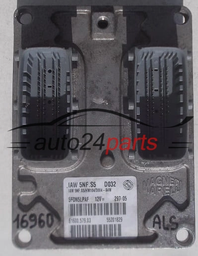 KOMPUTER STEROWNIK SILNIKA FIAT PANDA 1.2 MAGNETI MARELLI IAW 5NF.S5, 55201829, 61600.579.03