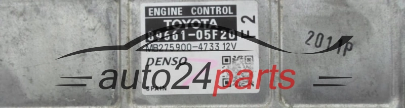 KOMPUTER STEROWNIK SILNIKA TOYOTA AVENSIS 2.0 D4D 89661-05F20, 8966105F20, MB275900-4733, MB2759004733