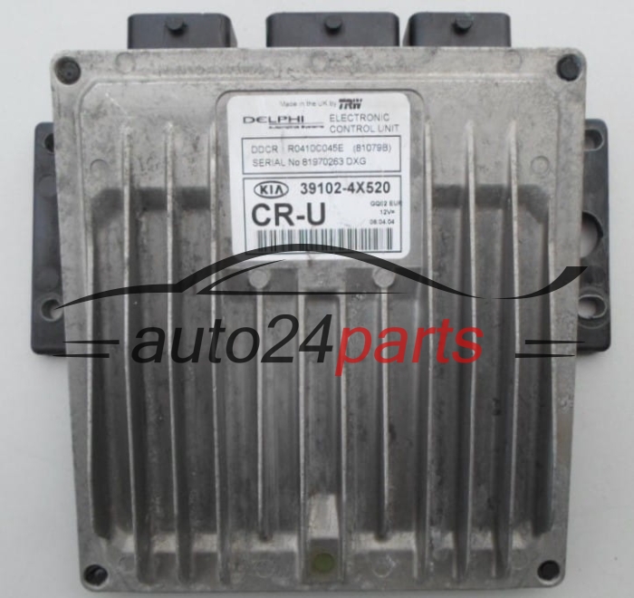 MOTORSTEUERGERÄT ECU STEUERGERAT KIA CARNIVAL 2.9 CRDI Delphi R0410C045E, 39102-4X520