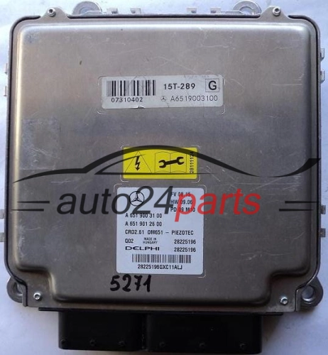KOMPUTER STEROWNIK SILNIKA MERCEDES E-KLASS W212 S212 C212 GLK 220CDI A6519003100, A 651 900 31 00, 6519003100, A6519002600, A 651 901 26 00, 6519012600, CRD2.61 0M651