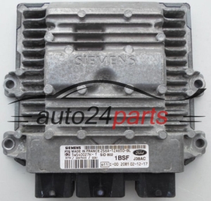 CALCULATEUR MOTEUR FORD FIESTA 1.4 TDCI SIEMENS 5WS40027K- T, 5WS40027KT, 2S6A-12A650-BL, 2S6A12A650BL, SID 802, 1BSF 