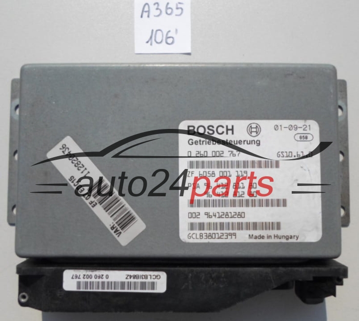 STEROWNIK SKRZYNI AUTOMATYCZNEJ CITROEN C5 2.2 HDI BOSCH 0 260 002 767