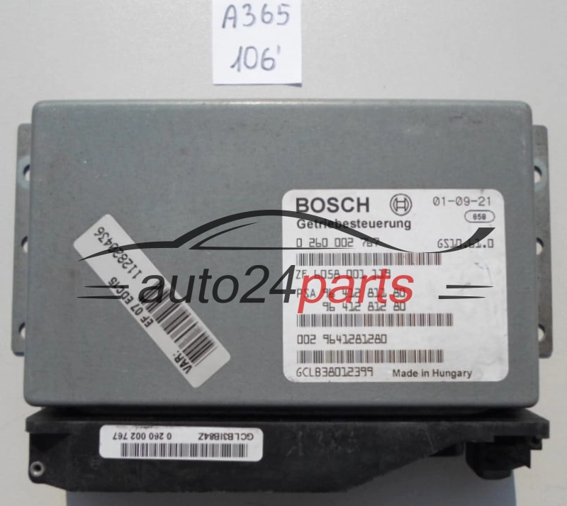 STEROWNIK SKRZYNI AUTOMATYCZNEJ CITROEN C5 2.2 HDI BOSCH 0 260 002 767