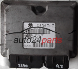KOMPUTER STEROWNIK SILNIKA VOLKSWAGEN POLO SEAT IBIZA LEON 1.4 16V MAGNETI MARELLI IAW 4MV.DD, IAW4MVDD, 036 906 034 DD, 036906034DD, 61600.663.07, 6160066307 - 