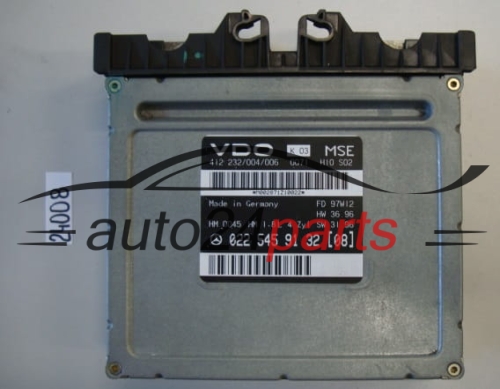 KOMPUTER STEROWNIK SILNIKA MERCEDES W202 S202 C-KLASS C180 A0225459132 (08), 022 545 91 32 (08), VDO 412 232/004/006