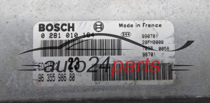 MOTORSTEUERGERÄT ECU STEUERGERÄT  CITROEN PEUGEOT 2.0 HDI BOSCH 0 281 010 164