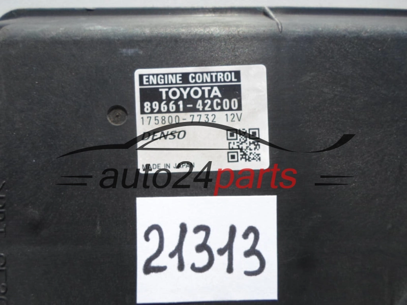 KOMPUTER STEROWNIK SILNIKA TOYOTA RAV4 AVENSIS 2.2, 89661-42C00, 8966142C00, 175800-7732, 1758007732
