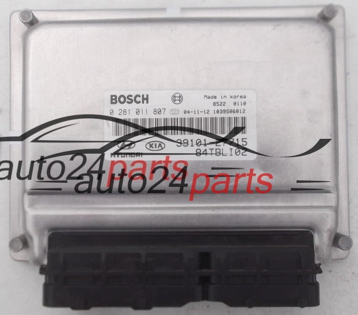 MOTORSTEUERGERÄT ECU STEUERGERAT HYUNDAI KIA GETZ BOSCH 0 281 011 807, 0281011807, 39101-27715, 3910127715 