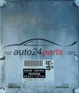 CALCULATEUR MOTEUR TOYOTA COROLLA 1.6 4A-FE M/T 89661-1A780 896611A780 175700-9231 1757009231