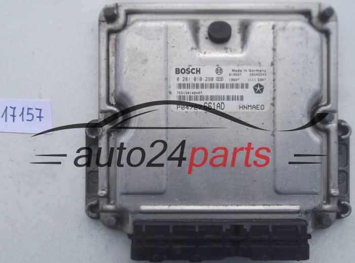 MOTORSTEUERGERÄT ECU STEUERGERAT CHRYSLER VOYAGER 2.5 CRD BOSCH 0 281 010 290, 0281010290, P04727661AD