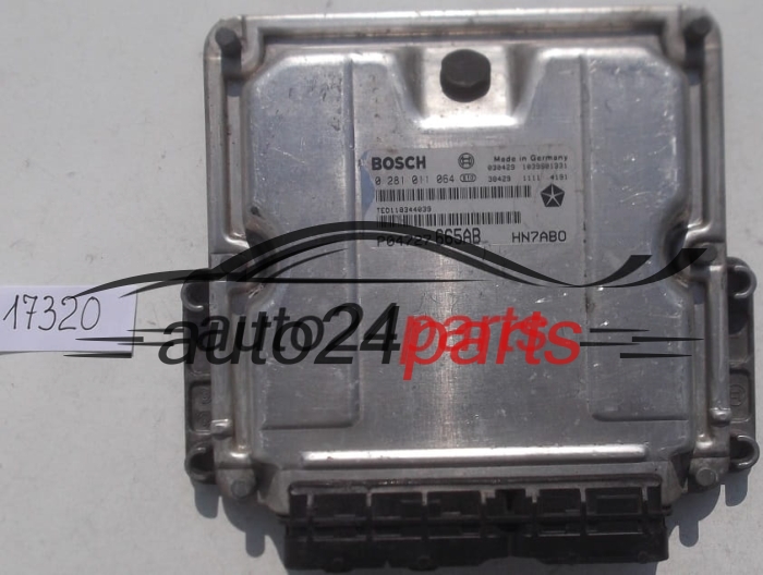 MOTORSTEUERGERÄT ECU STEUERGERÄT CHRYSLER VOYAGER 2.5 CRD BOSCH 0 281 011 064, 0281011064, P04727665AB HN7ABO, 1039S01331