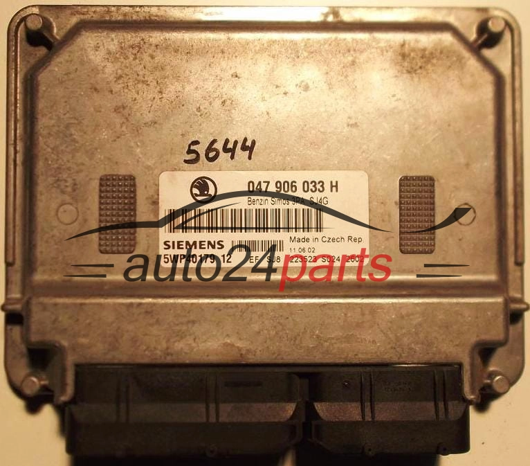 KOMPUTER STEROWNIK SILNIKA SKODA FABIA 1.4 MPI AQW  047906033H, SIEMENS 5WP40179 12