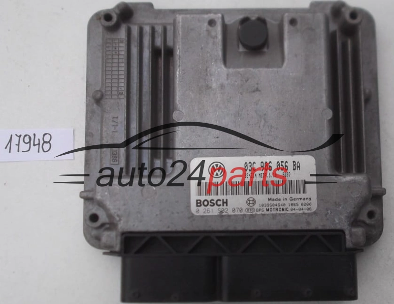 KOMPUTER STEROWNIK SILNIKA VW VOLKSWAGEN GOLF 1.6 FSI BOSCH 0 261 S02 070, 0261S02070, 03C 906 056 BA, 03C906056BA 