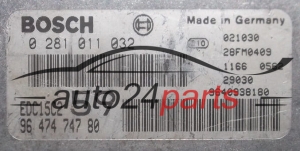 KOMPUTER STEROWNIK SILNIKA CITROEN PEUGEOT 2.0 HDI BOSCH 0 281 011 032,  96 474 747 80