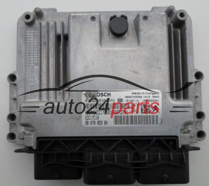 MOTORSTEUERGERÄT ECU STEUERGERAT CITROEN PEUGEOT 1.6 HDI BOSCH 0 281 030 546,  98 078 859 80