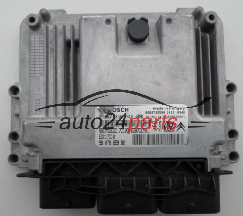 MOTORSTEUERGERÄT ECU STEUERGERAT CITROEN PEUGEOT 1.6 HDI BOSCH 0 281 030 546,  98 078 859 80