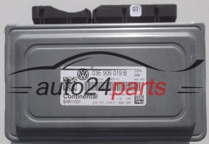MOTORSTEUERGERÄT ECU STEUERGERÄT  VOLKSWAGEN POLO 1.2 CONTINENTAL 5WA11001, 03E 906 019 B, 03E906019B, SIMOS11.1 