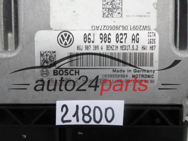 KOMPUTER STEROWNIK SILNIKA VW VOLKSWAGEN BEETLE BOSCH 0 261 S06 219, 0261S06219, 06J 906 027 AG, 06J906027AG, MED17.5.2 -