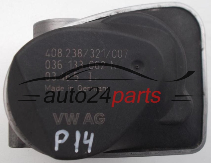 BOITIER DE PAPILLON VOLKSWAGEN AUDI SEAT SKODA VDO 408-238-321-007, 408238321007, 036 133 062 N, 036133062N