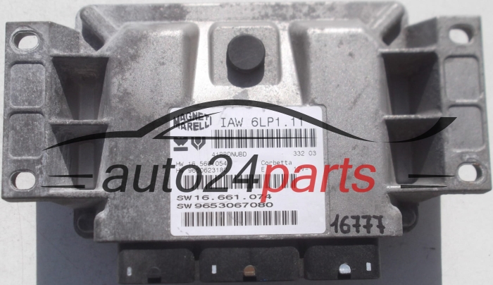 MOTORSTEUERGERÄT ECU STEUERGERAT CITROEN PEUGEOT 2.0 MAGNETI MARELLI IAW 6LP1.11, IAW6LP111, 16.560.054, 16560054, 9650623180, 16.661.074, 16661074, 9653067080