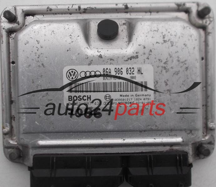 KOMPUTER STEROWNIK SILNIKA SKODA OCTAVIA 1.8 T AUM BOSCH 0 261 207 438, 0261207438, 06A 906 032 HL, 06A906032HL, 1039S01217 