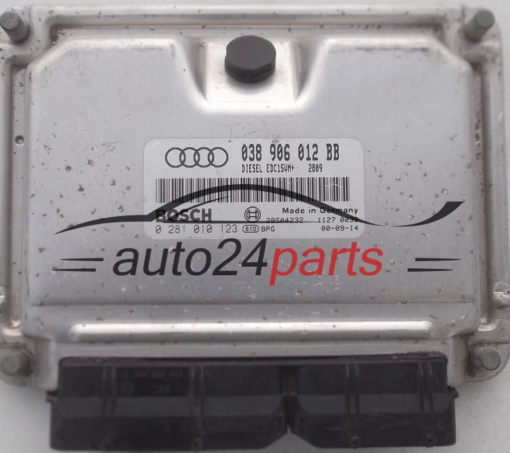 KOMPUTER STEROWNIK SILNIKA AUDI A3 1.9 TDI, BOSCH 0 281 010 123, BOSCH 0281010123, 038 906 012 BB, 038906012BB 