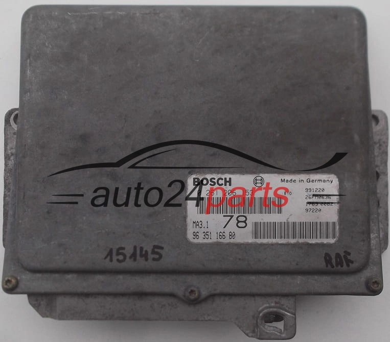 KOMPUTER STEROWNIK SILNIKA CITROEN SAXO BOSCH 0 261 206 153